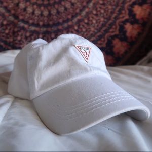 Guess Logo White Baseball Hat